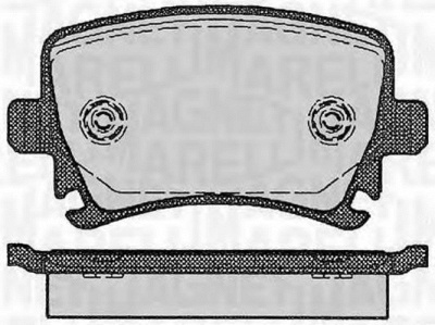 MAGNETI MARELLI 363916060133 -  Комплект тормозных колодок, дисковый тормоз